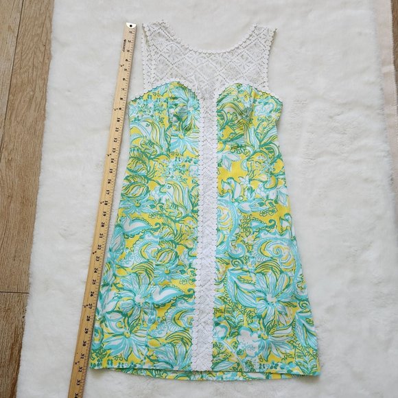 Lilly Pulitzer Sofia Shift Dandelion Yellow, size 0 - Picture 10 of 12